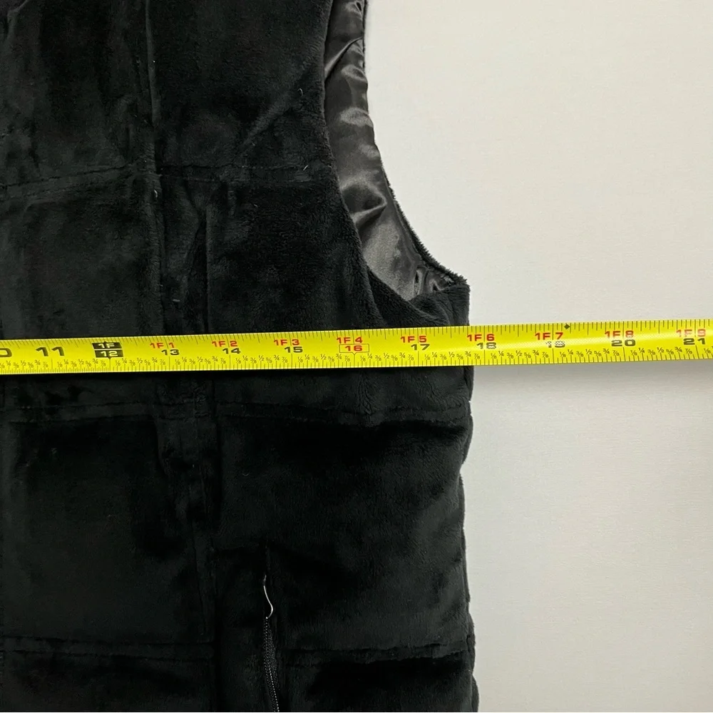 Eddie Bauer Vest Women Sz M Black Velvet Premium Goose Down Outdoor Hiking Y2K - Picture 3 of 10